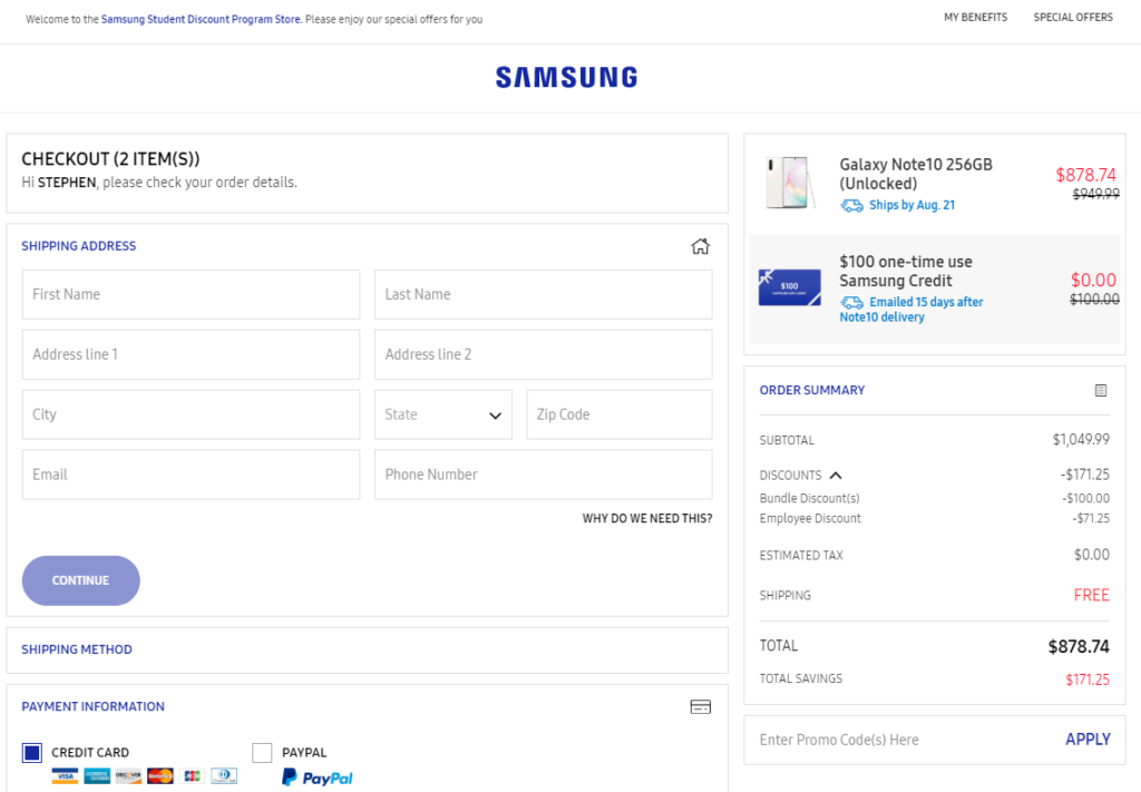 How to Apply Samsung Phone Promo Code